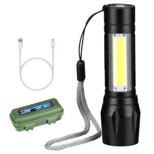 Mini CREE LED Flashlight Rechargeable USB Charging Flashlight Waterproof