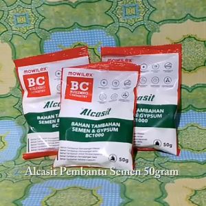 Alkasit Alcasit Pembantu Semen 50 Gram Mowilex