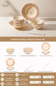 MODERN SWEETHOME | Underglaze Colored French Style Tableware