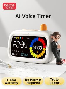 beiens | AI Voice Reminder Children Gift Learning Timer Silent Time Manager Clock