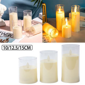 LED Candle Lamp Battery Powered Flickering Simulation Flame Candle Night Light without Battery Party Home Decoration