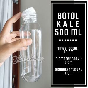 50PCS BOTOL KALE 500ML TEBAL 27gr 35gr diameter 3.7cm 4cm 4.5cm BOTOL KOPI JAMU MURAH BOTOL KALE 500ML KHUSUS EKSPEDISI JNE JTR JNT SICEPAT ANTAR AJA SEGEL ALUMINIUM SEGEL PLASTIK PVC DISTRIBUTOR GROSIR BOTOL TOPLES JAR MURAH jayastore18