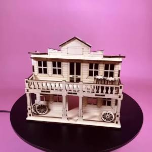 3D Wooden House Puzzle DIY Model Kit Handcrafted Gift Home Decor Birthday/Valentines Day Gift