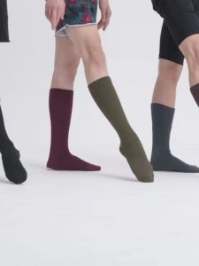 ถุงเท้าเต้นรำทรงสูงป้องกันการกระแทกสำหรับฝึกซ้อมเต้นรำแบบสมัยใหม่ ถุงเท้าเต้นรำแบบยืดหยุ่นสูงสำหรับผู้ชายและผู้หญิงที่ทนทาน