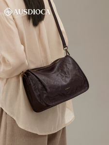 AUSDIOCA | New Fashion Large Capacity Shoulder Pillow Bag Cowhide