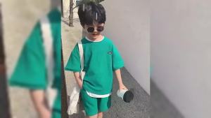 Baby Waffle Fabric&Cotton Plain Terno Set Kids Cool Summer Clothes Short Sleeve Set for Boy 2-5yrs