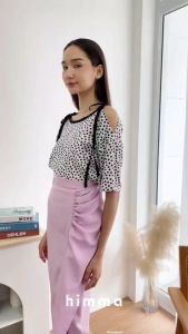 Himma Glam Wrap Skirt กระโปรงสอบตกแต่งระบาย - รูปแบบของสอบตกแต่งระบาย ราคาล่าสุด รายละเอียด