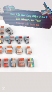 10 Cút nối dây điện nhanh 2 đầu vào 2 đầu ra – Giải pháp nối dây nhanh chóng tiện lợi! ⚡️ V-5.2