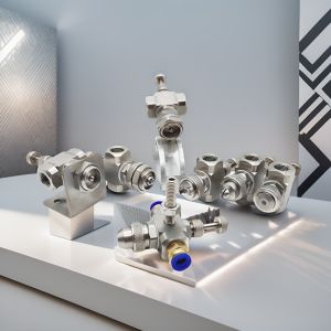 Adjustable Stainless Steel Air Atomizing Nozzle Two-Fluid Dust Removal Humidification Pressure Type Spray Head Inner Thread Connection