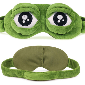 Sad Frog Designed 3D Cartoon Natural Sleeping Eyeshade: A Soft & Portable Travel Sleep Eye Mask