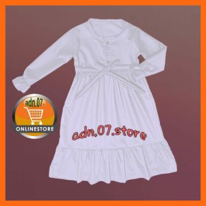 gamis hitam anak perempuan polos/gamis anak perempuan model ruffle usia 1-12 tahun