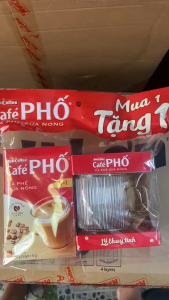 HỘP 160GR CAFE SỮA NÓNG CAFE PHỐ THƠM NGON TẶNG KÈM LY THỦY TINH SANG TRỌNG