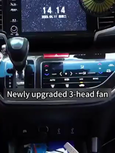 SOARFLY 12 24Volt Kipas Angin Mobil Car Fan Kipas Dasbor 3 kepala dingin ac truk dapat disesuaikan 360°