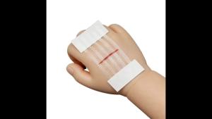5-100pcs Butterfly Closure Bandage Strips - Adhesive Strip Stitch Bandages for Closing Skin Wounds with Non-Stick Pad