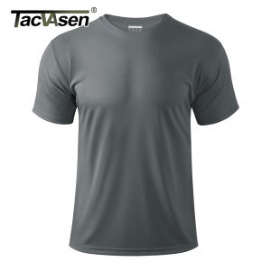 TACVASEN UPF 50+ UV Shirt Mens Round Neck Short Sleeve Basic Summer Casual T-shirt Gym Fitness Running Swim Quick Dry Tee Tops