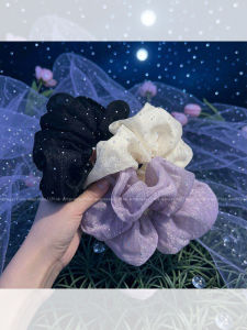 PINK EMPRESS | Elegant Full Star Net French Scrunchie