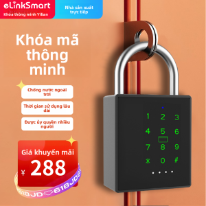 elinksmart | Ổ Khóa Thông Minh Thép Không Gỉ Cảm Biến Vân Tay Kỹ Thuật Số Cỡ Lớn