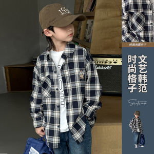 เสื้อเชิ้ตเด็ก ลายสก็อต แขนยาวบาง ฤดูใบไม้ผลิ ฤดูใบไม้ร่วง ชาย เด็กทารก เสื้อผ้า ผ้าฝ้าย ผ้าสไตล์ญี่ปุ่น Kids ทันสมัย ฤดูใบไม้ผลิ สวมใส่