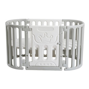 Baby Crib Patchwork Big Bed Newborn Small Bed Baby BB Small round Bed Multifunctional Movable Adjustable Height Unpainted