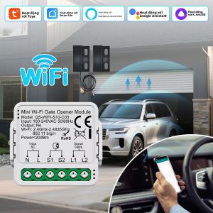 Tuya Thông Minh WiFi Cửa Nhà Để Xe Mô-đun Chuyển Đổi 100-240V Tương Thích Với Alexa Google Home Yandex Điều Khiển Giọng Nói Tự Động Hóa Nhà Cửa