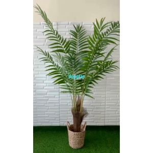 Pohon Artificial Tanaman Hias Palem Hawai T180 Latex Cover Pot Eceng Gondok Handle Dekorasi Kantor Pajangan