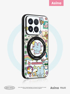 Asina | เคสโทรศัพท์แบบแม่เหล็กเต็มรูปแบบ 3D ลายการ์ตูนรูปหนูสีรุ้งสำหรับ Xiaomi 17