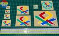 PANGKAH BENETTON LOGO / PANGKAH PADI STICKER CUTTING OVERLAPPING REFLECTIVE STICKER. 