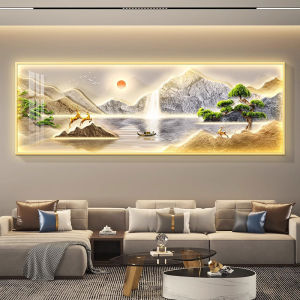 Luxurious LED Wall Art Sofa Background Decor