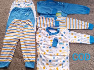 baju oblong kancing bahu anak balita bayi Baru lahir tangan panjang setelan oblong kancing bahu setelan oblong kancing bahu Ussy collection isi 3 setel 3 warna