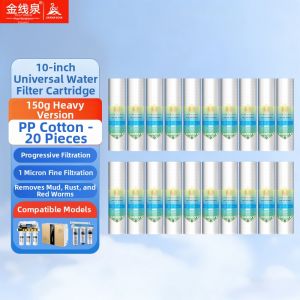 JINXIANQUAN | High-end Meltdown PP Cotton Coconut Shell Activated Carbon UDF Compressed Carbon CTO Water Filter Cartridge 10inch