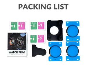 Zenia [3PCS] Easy Install Screen Protector for Huawei Watch Fit 3 4 5 Pro Fit3 Fit4 Fit5 20D Curved Full Cover PMMA HD Film with Positioning Tool (Not Glass)