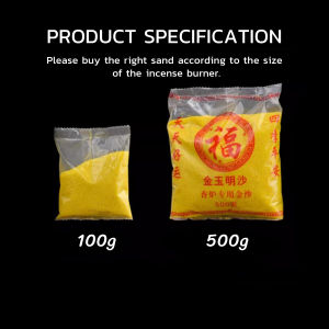 ZEO Incense Burner Special Sand 100g/500g for Buddha Gold Sand Incense Ash Powder
