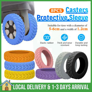 8PCS/Set Luggage Wheel Cover Protect your luggage wheels Rubber Sleeve Reduce Noise Replacement Universal Wheel Wheel Box Casters Cover 行李箱轮子保护套 行李箱轮子修复套