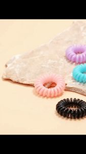 5pcs/lot Small Size Candy Telephone Wire Hairband Hairtie