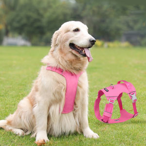 Lightweight Waterproof Dog Harness – No-Pull Breathable Vest with Reflective Strips & Dual D-Rings for Small to XL Dogs