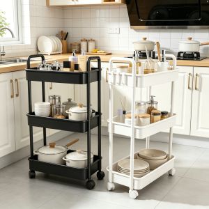 MINGZHIYIFAN | Multifunctional Mobile Storage Shelf