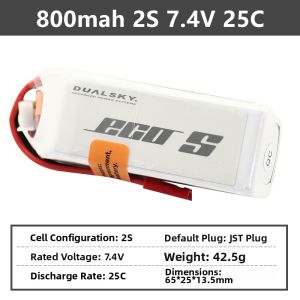 DUALSKY | Brushless Racing Drone F3P 3D Flying Lithium Battery 2S 400mAh 30C