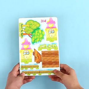 Childrens educational toys paper foam handmade house car plane pirate ship modeling puzzle