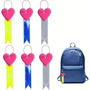 Shock Absorbent Bike Seat Cushion Reflective Strip Heart Shaped PVC Tail Light for Safe Night Mountain Biking
