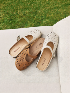 Belle | Resort Style Hollowed Out Platform Mule Shoes