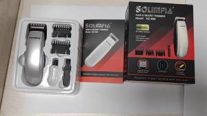 Tông Đơ Cắt Tóc Mini Solimpia Dành Cho Nam Máy Cắt Tóc Cầm Tay Có Pin Có Thể Thay Thế Lưỡi Dao Bằng Thép Không Gỉ Để Cắt Tóc Và Râu