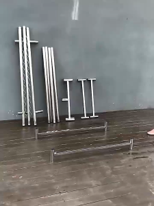 ท่อ38หนาพิเสษ ราวตากผ้า ราวตากผ้าท่อเหล็ก ยืดไสลด์ได้ พับเก็บได้ เคลื่อนไหว ประกอบง่าย กว้าง 115-200ซม