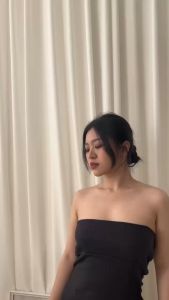 GAEL TUB | Kemben Panjang Slit | Knit Long Tube Top | Atasan Kemben Wanita | Kemben Rajut Belah Samping