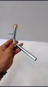 PIPA L + BURNER LILIN KOMPOR GAS RINNAI UKURAN PIPA PANJANG 145 CM TINGGI 8 CM