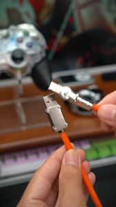 KABEL GAMERS HC-16 kabel data Super Fast Charging Model Putar/Rotasi 120W 6A Micro/Type C/Lightning