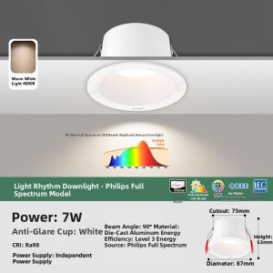 NVC | Deep Cylinder Anti-Glare Low Blue Light RG0 Recessed Downlight