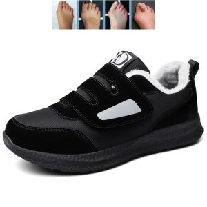 EsHi Winter Warm Women Diabetic Shoes Wide Walking Shoes With Adjustable Closure Slip-on Orthopedic Old People Shoes Ladies Sneakers