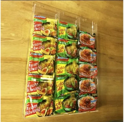 kotak display indomie etalase WARMINDO