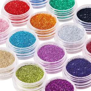 40 Colors Nail Glitter Set Fine Nail Art Glitter Powder for Body Art Crafts Tips Decoration Festival Makeup