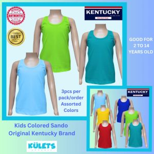 Wholesale 3 Pieces Original Kentucky Plain Colored Sandals for Kids Boys 2 Up To 14 Years Old Assorted